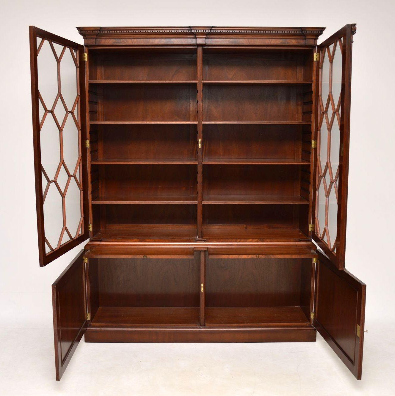 antique glazed bookcase