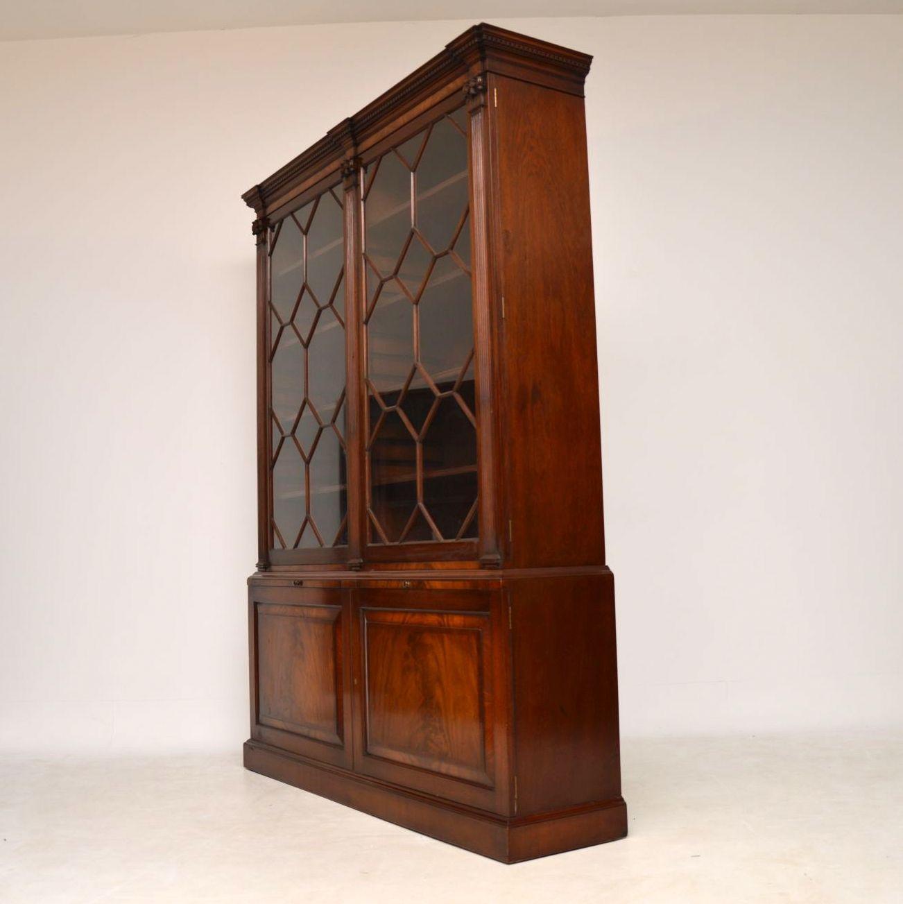 Antique Mahogany Astral Glazed Bookcase  In Good Condition In London, GB