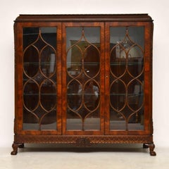 Antique Mahogany Astral Glazed Display Cabinet