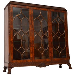 Antique Mahogany Astral Glazed Display Cabinet