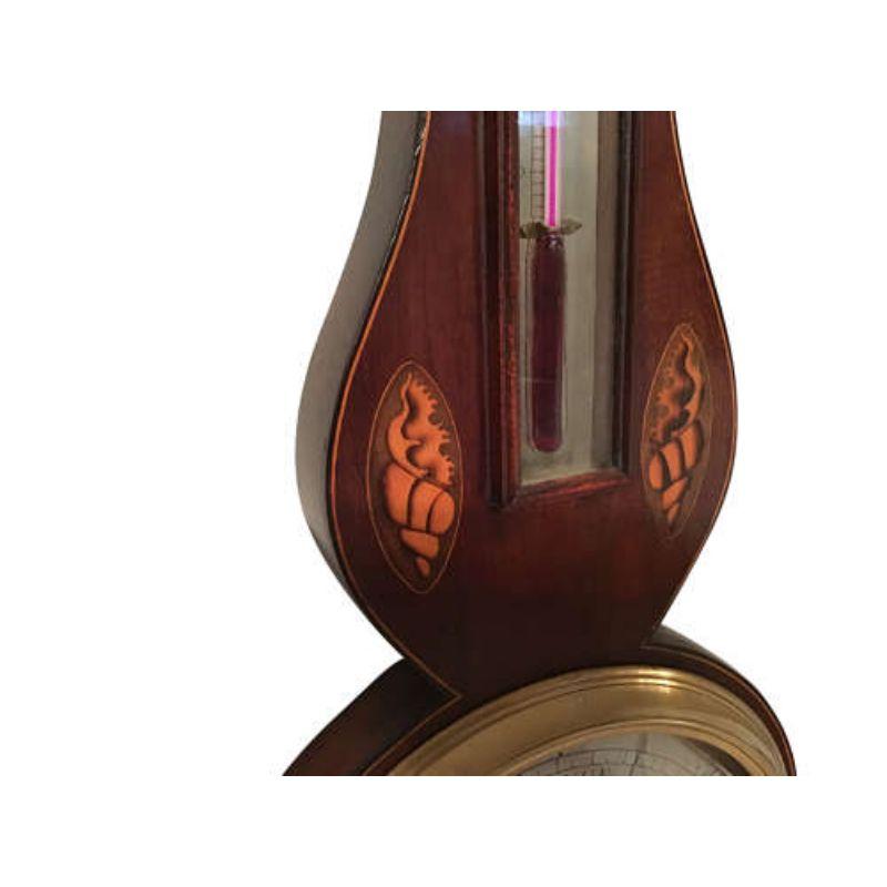 Antique Mahogany Barometer

A Geo III inlaid mahogany barometer. Lione & Somalvico 125 Holborn hill. Recorded at this address from 1805-07.

Dimensions: W: 26cm (10.2
