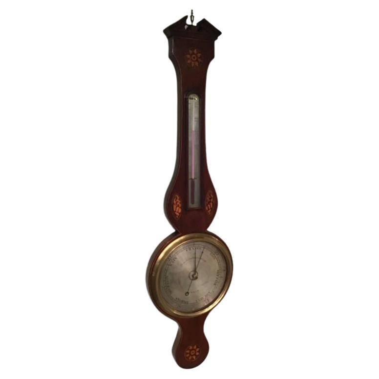 Antique Mahogany Barometer For Sale