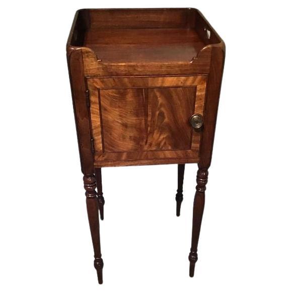 Antique Mahogany Bedside Cabinet For Sale