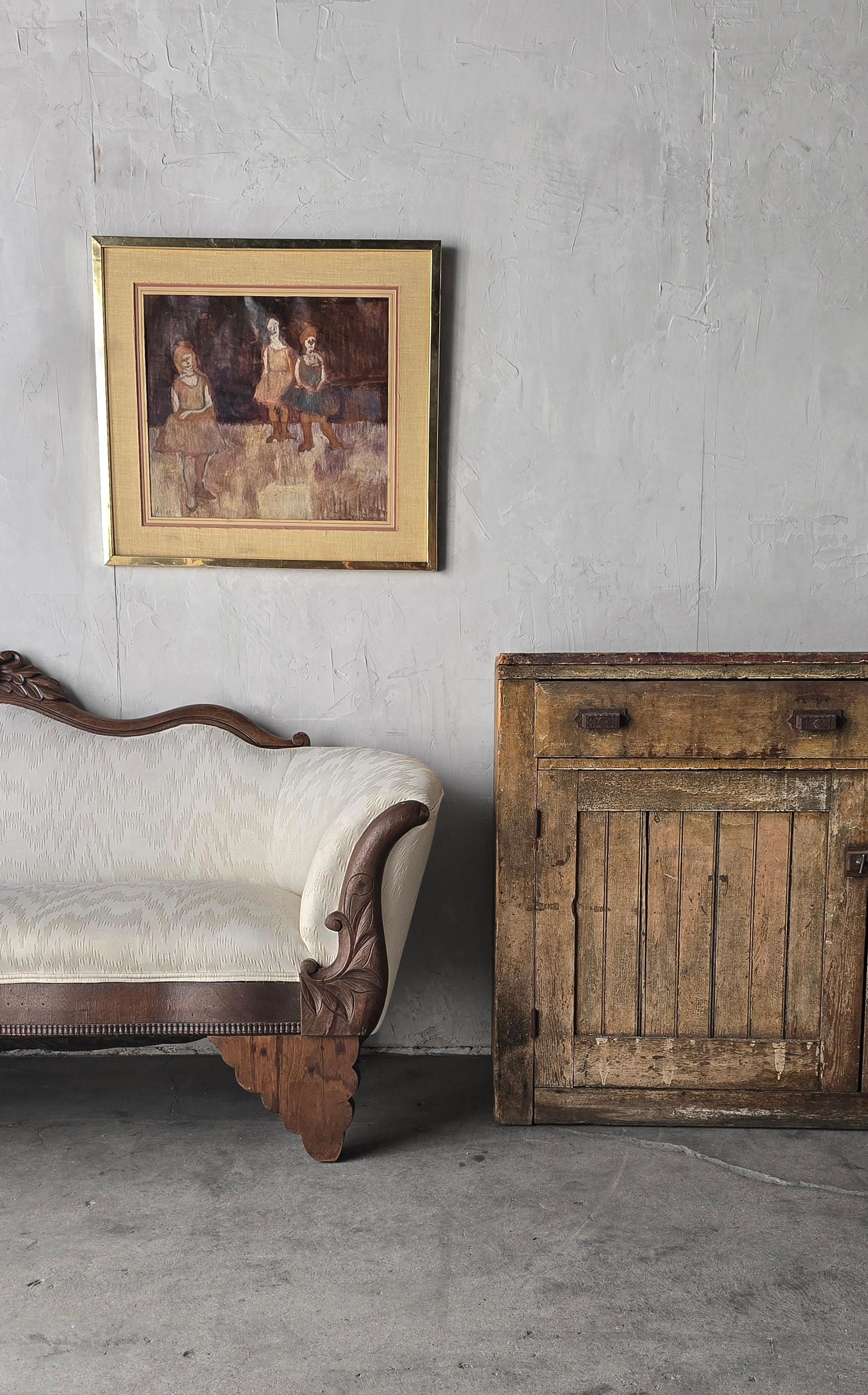 Canapé Biedermeier ancien en acajou Bon état - En vente à Las Vegas, NV