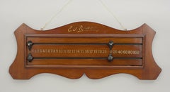 Antique Mahogany Billiard, Snooker Scoreboard by Riley of Accrington