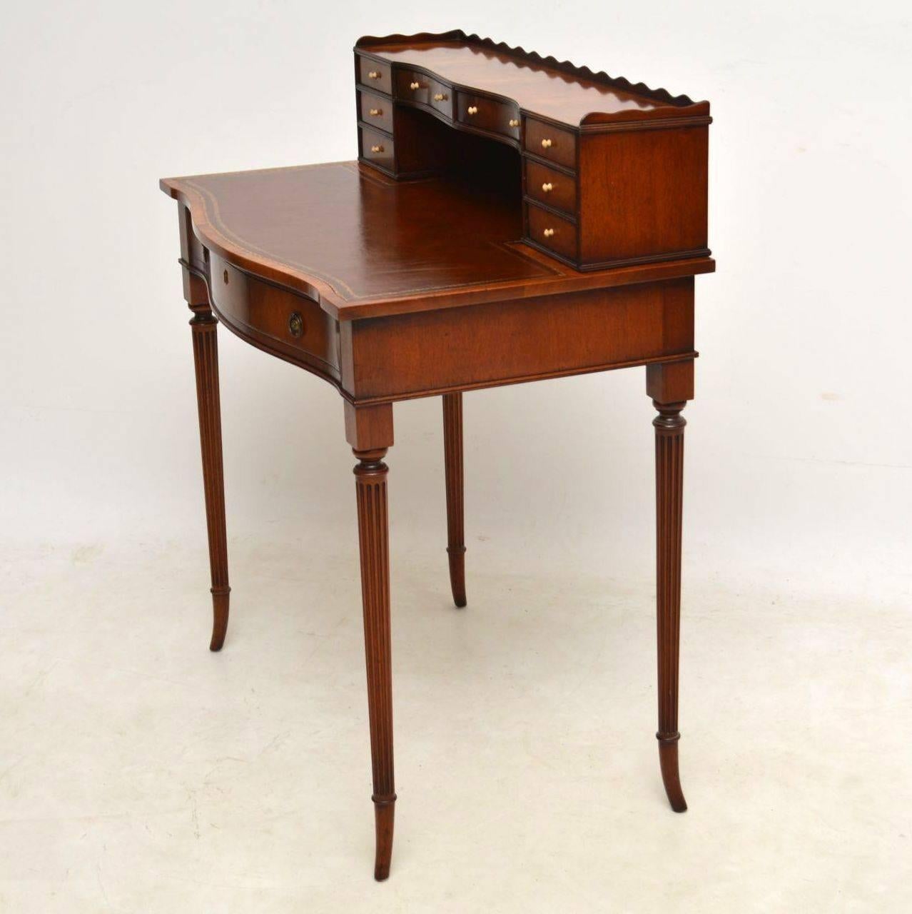 Sheraton Antique Mahogany Bonheur Du Jour Desk