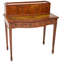 Antique Mahogany Bonheur Du Jour Writing Desk