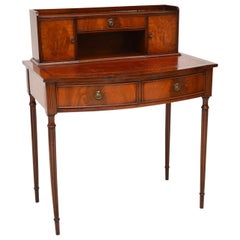Antique Mahogany Bonheur Du Jour Writing Desk