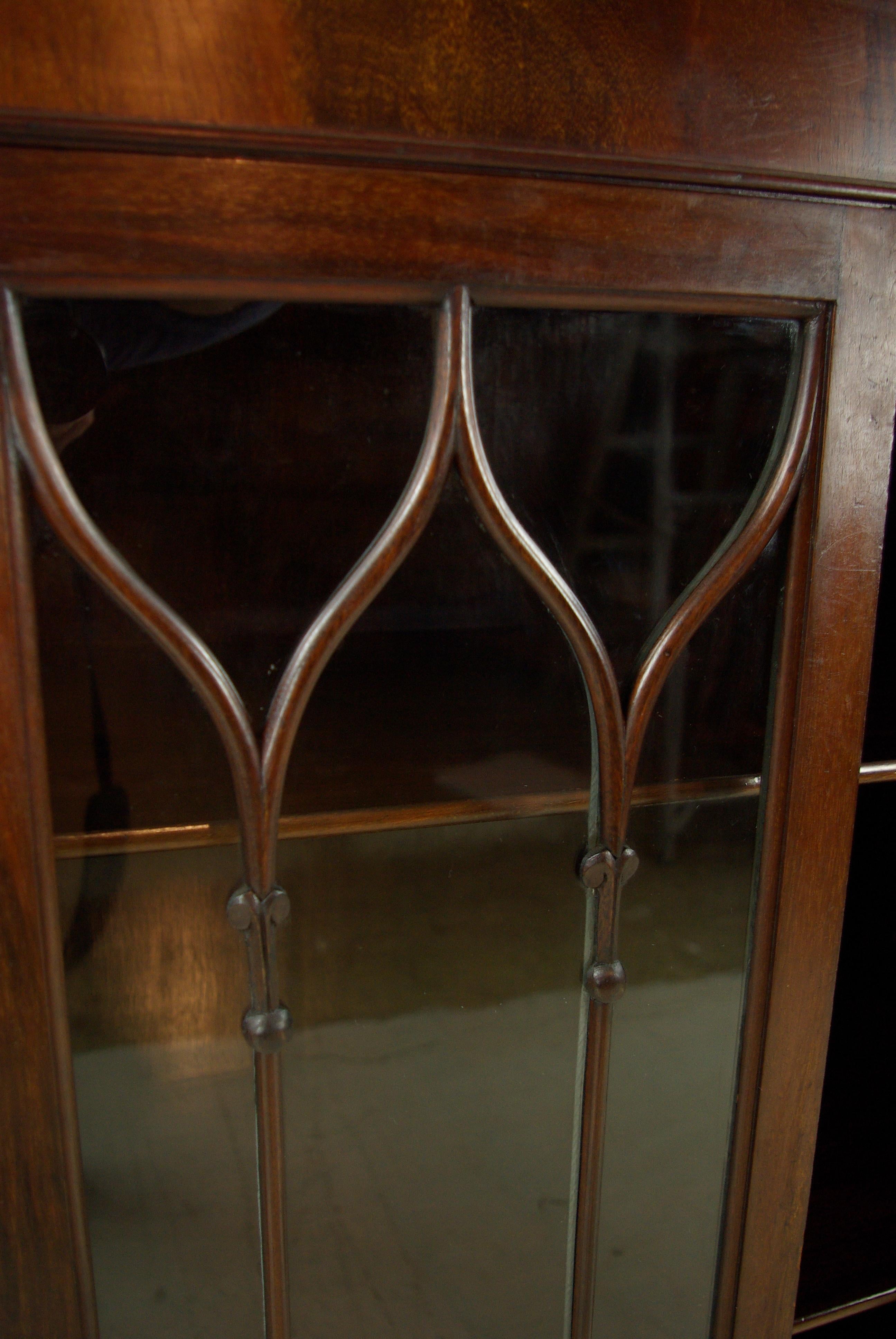 Hand-Crafted Antique Mahogany Bookcase, Breakfront, Scotland 1900, B1026 GREATLY REDUCED!!!