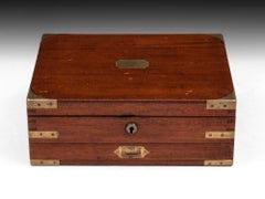 Antique Mahogany Brass Artists Box by James Newman London 19th Century