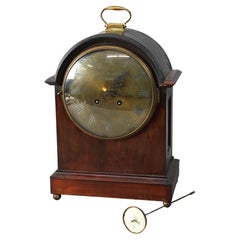 Antique Mahogany & Brass Dial Bracket Clock John R. Hare Baltimore, 18th-19th C