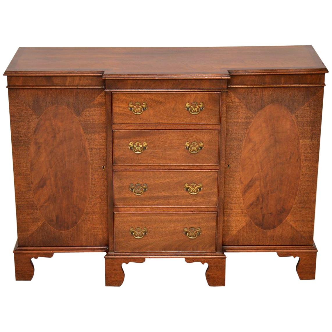 Antique Mahogany Breakfront Sideboard