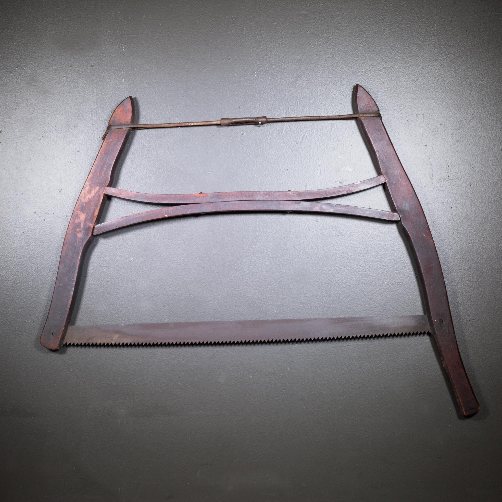Rustique Saw à boucle ancienne en acajou c.1910-1930 en vente
