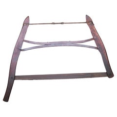 Antique Mahogany Buck Saw c.1910-1930