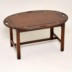 Antique Mahogany Butlers Tray Coffee Table