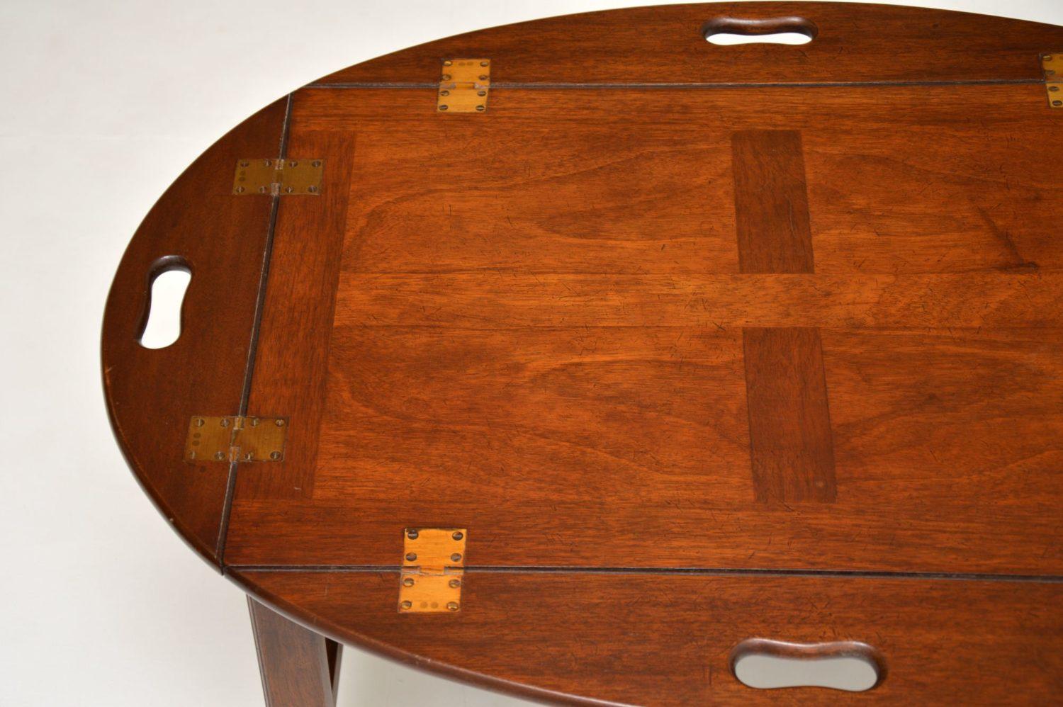Antique Mahogany Butlers Tray Coffee Table In Good Condition In London, GB