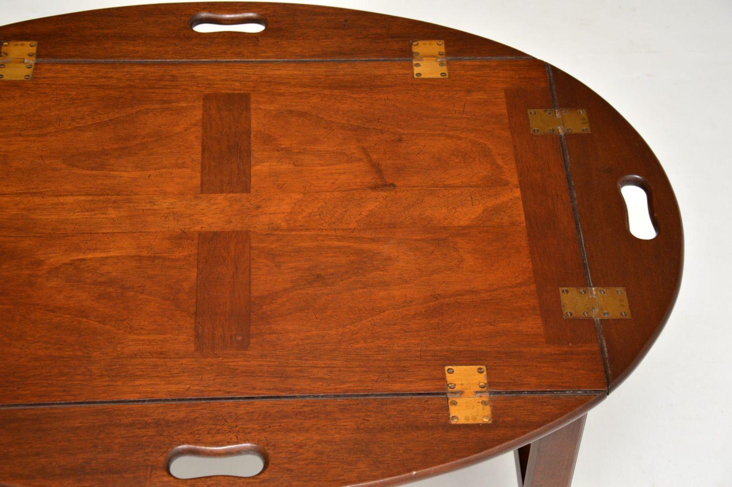 20th Century Antique Mahogany Butlers Tray Coffee Table