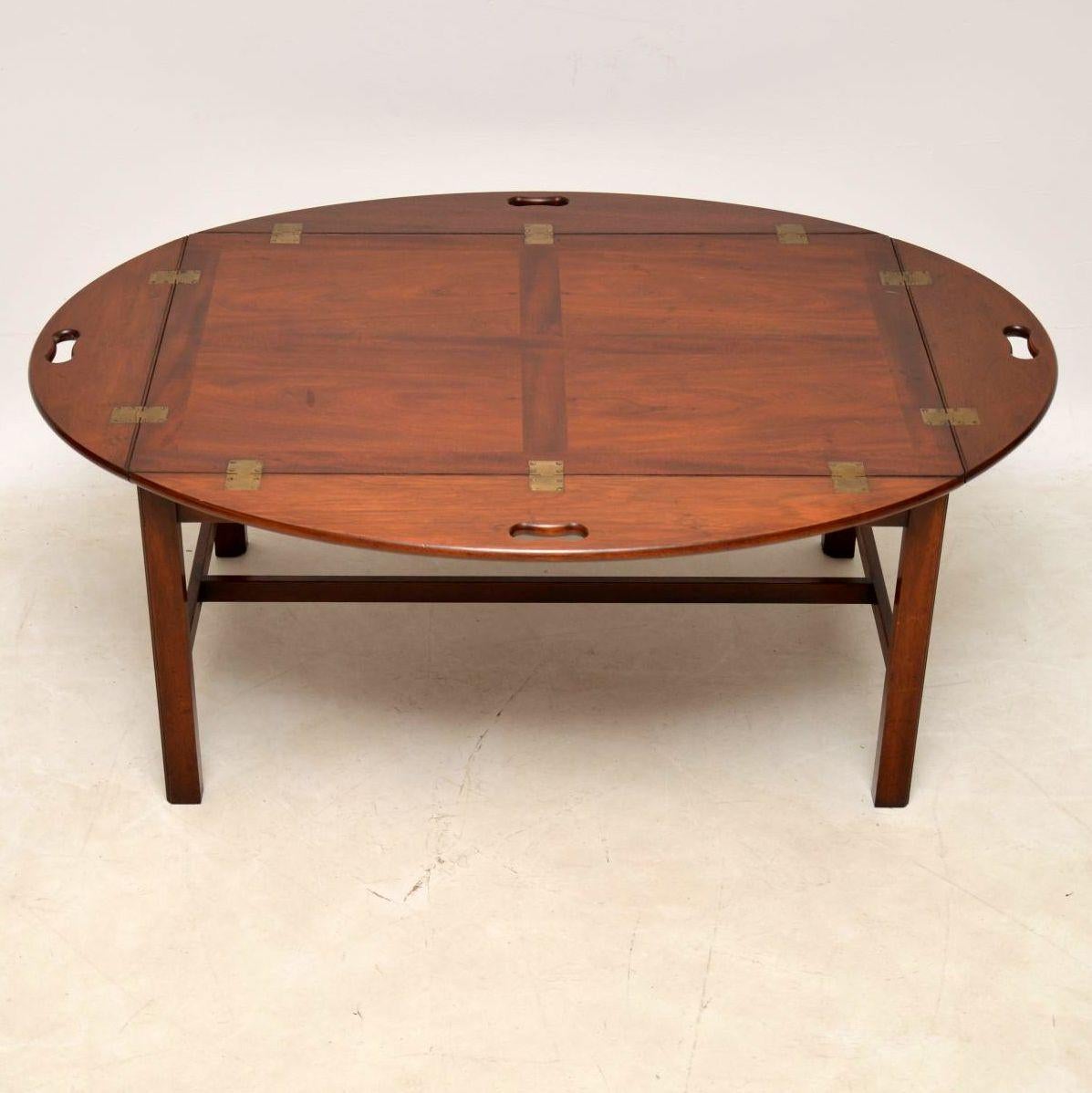 antique tray top coffee table