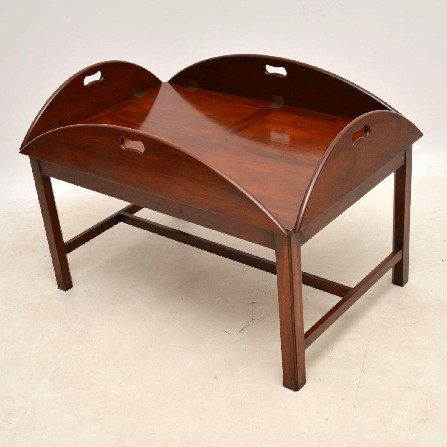 Antique Mahogany Butlers Tray Top Coffee Table At 1stdibs