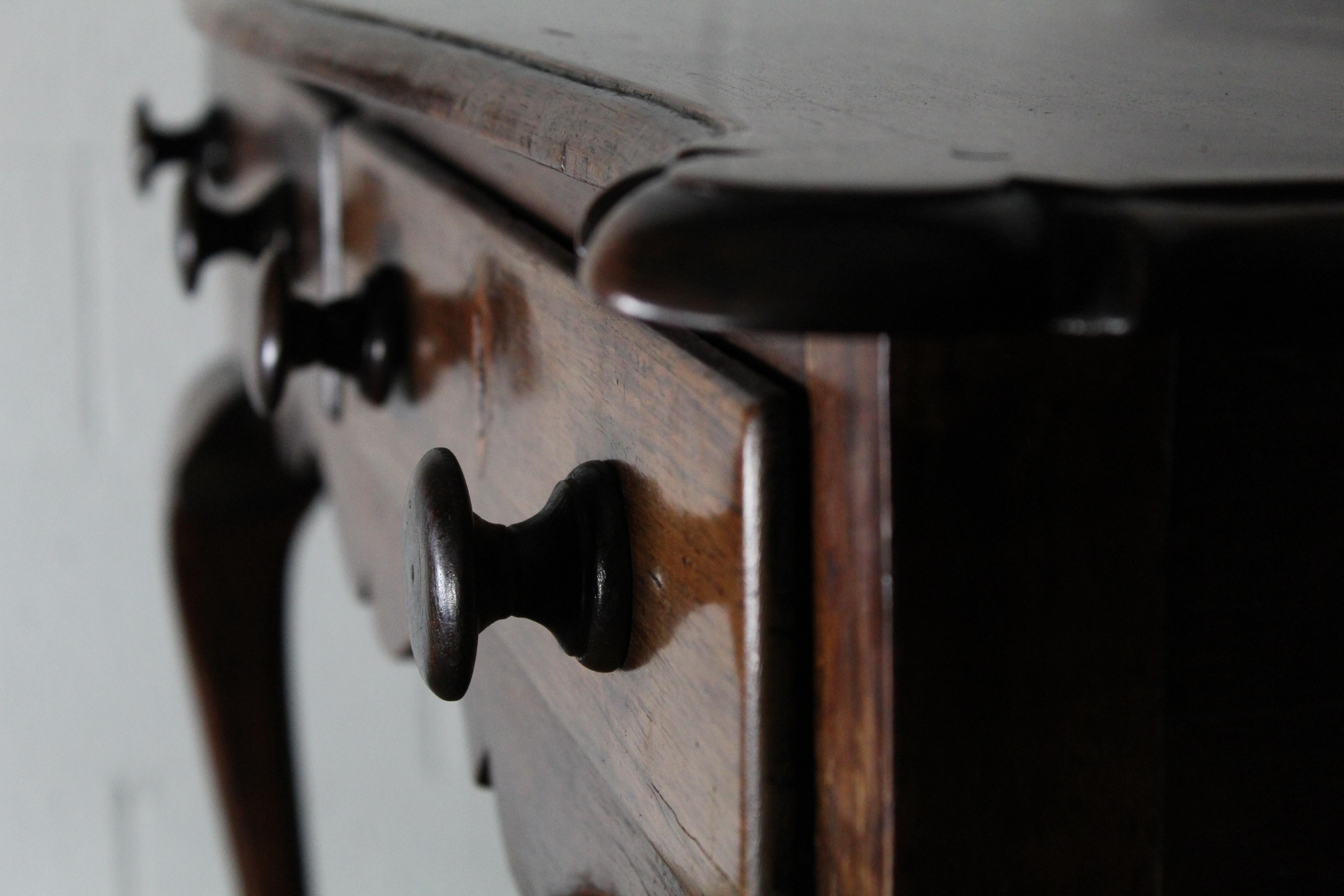 Antique Mahogany Cabriole Leg Table/Desk 4