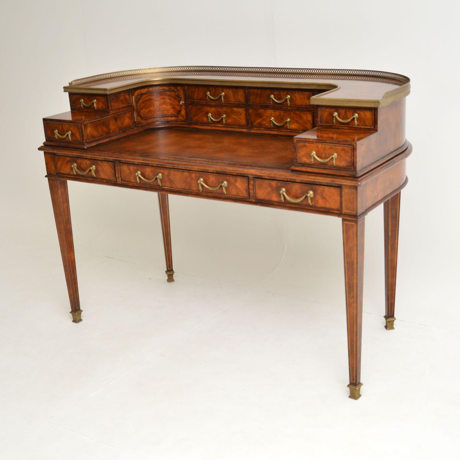 Sheraton Antique Mahogany Carlton House Desk