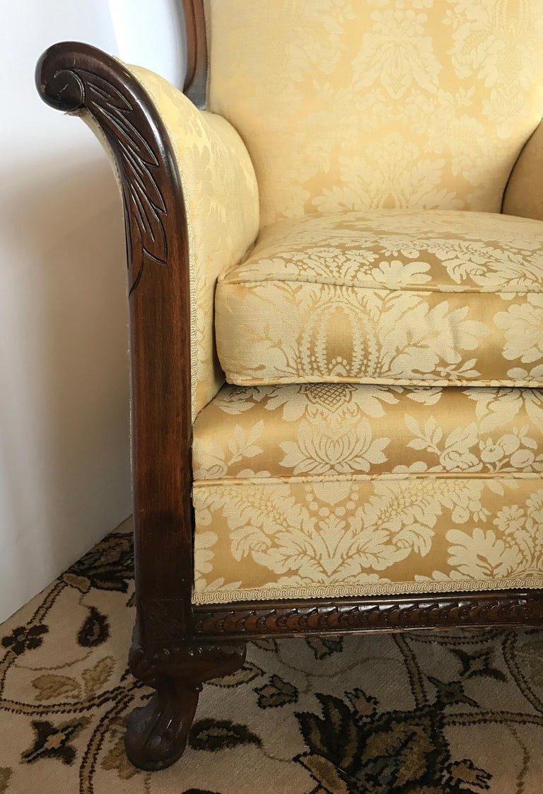 Antique Mahogany Carved III Chair For Sale at 1stDibs