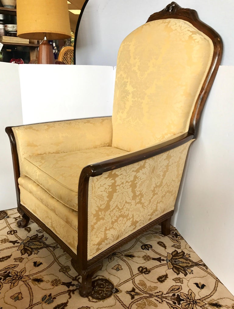 Antique Mahogany Carved III Chair For Sale at 1stDibs