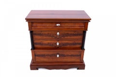 Antique mahogany chest of drawers with drawers, Scandinavia, 2nd half of the 19t