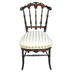 Chaise d'appoint Chiavari en acajou antique