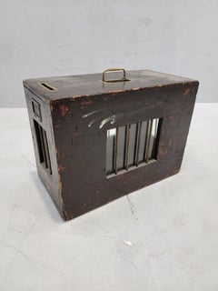 Antique Mahogany Chicago Board of Election Commission Voting Box