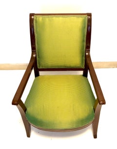 Antique Mahogany Child Armchair, France