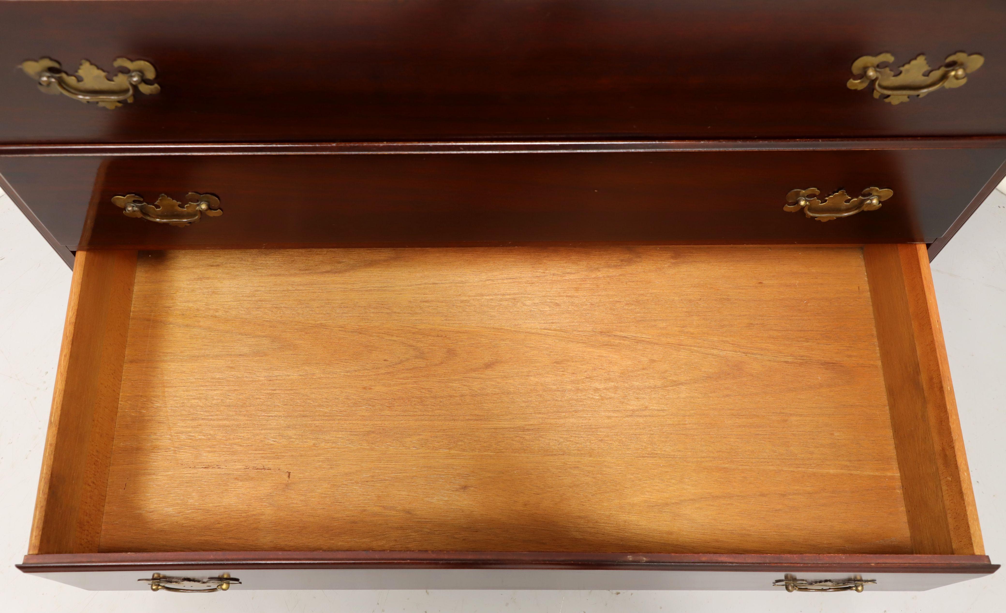 Antique Mahogany Chippendale Bachelor Chest with Fluted Columns 2