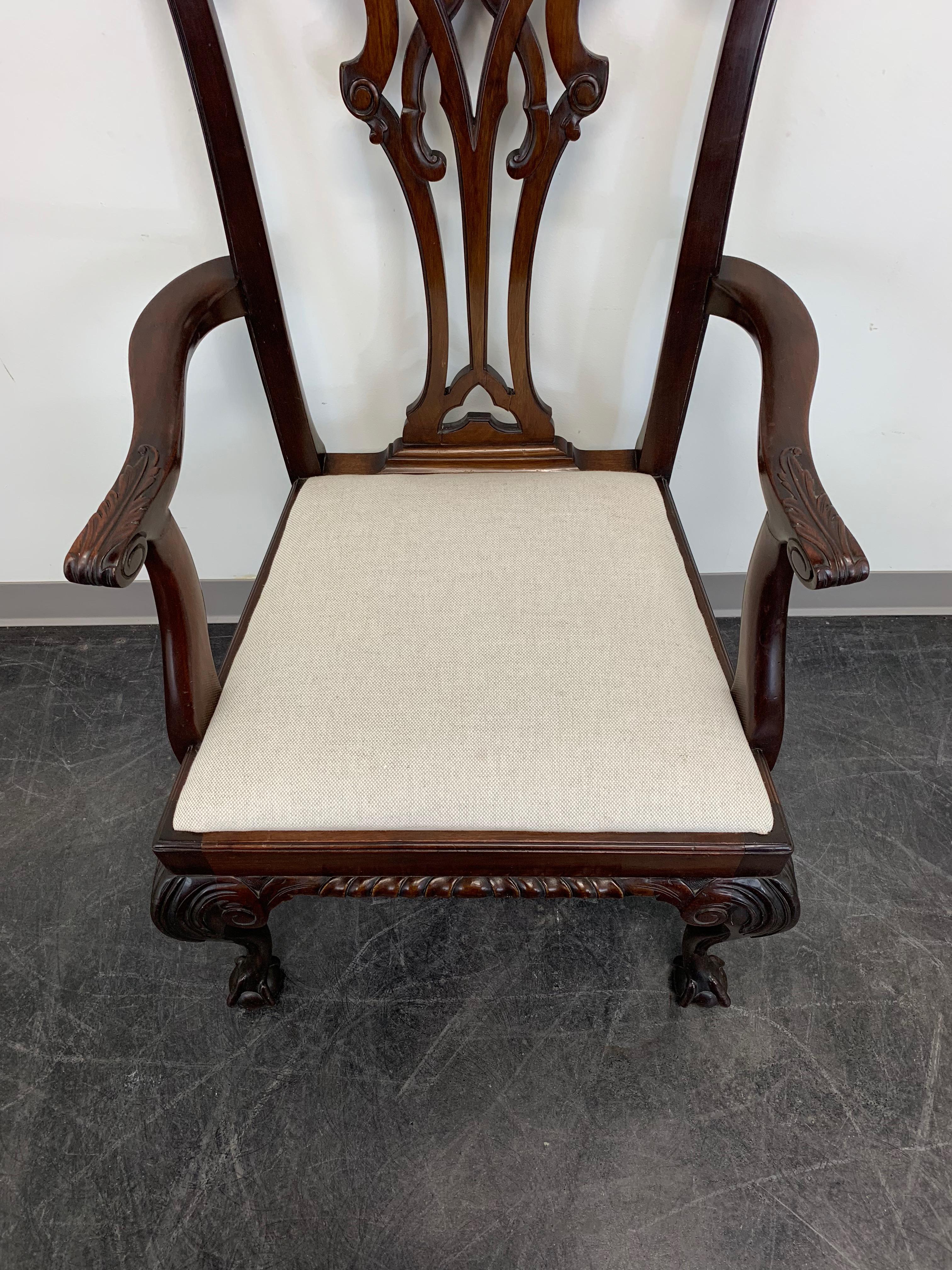 Antique Mahogany Chippendale Ball Claw Dining Chairs by Pratt Bros - Set of 6 6