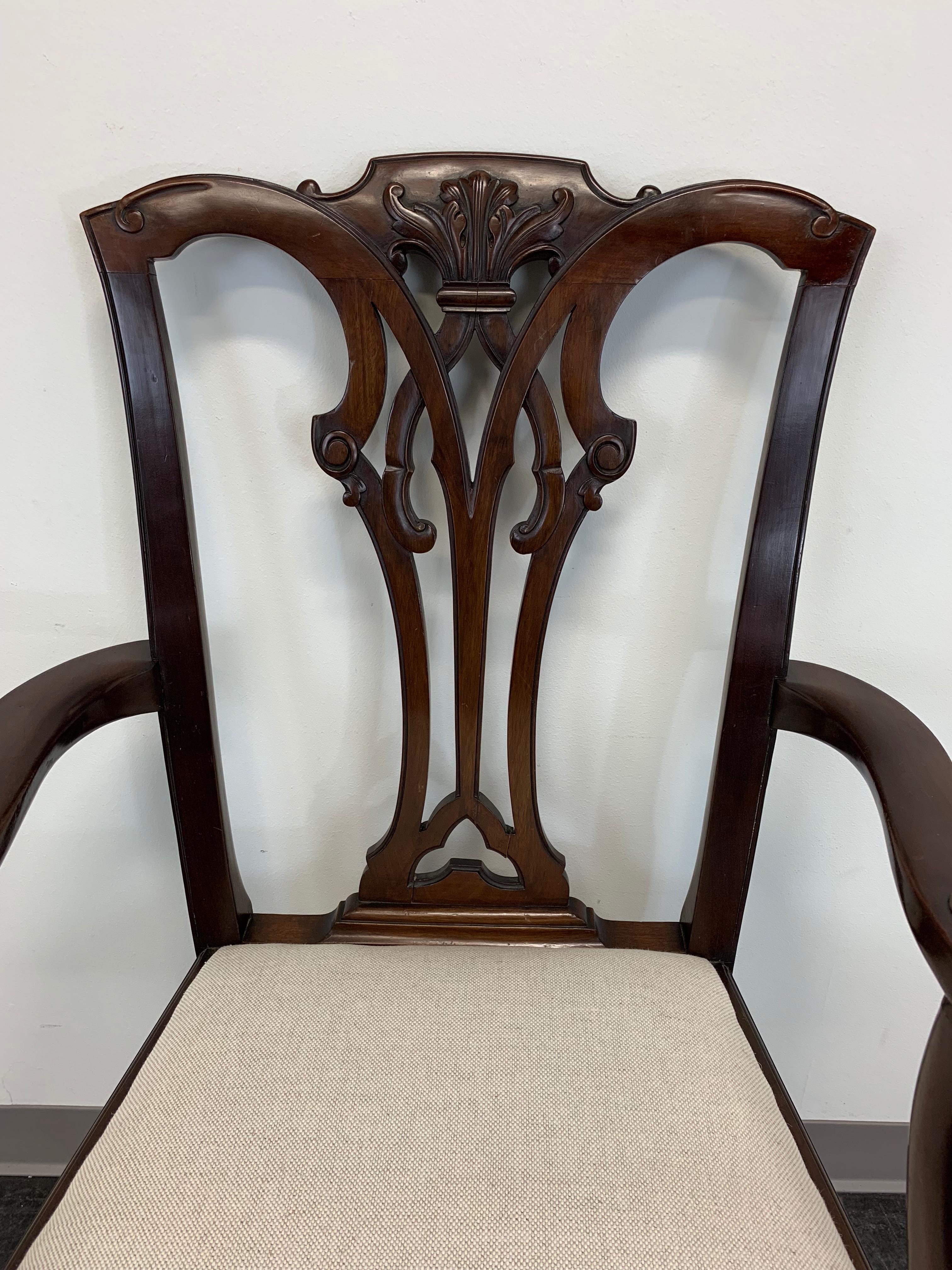 Antique Mahogany Chippendale Ball Claw Dining Chairs by Pratt Bros - Set of 6 4