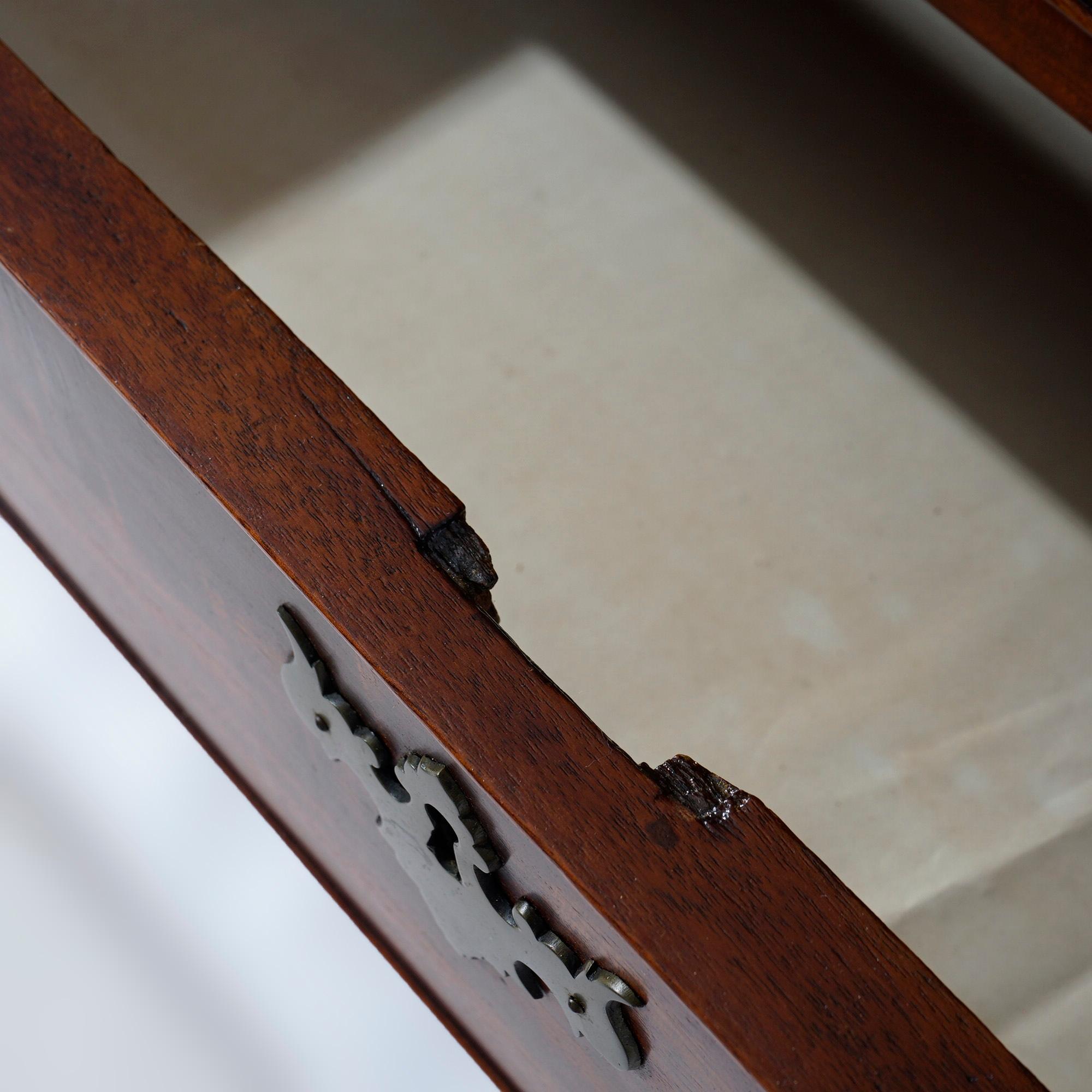 Antique Mahogany Chippendale Chest with Graduated Doors, c1820 10