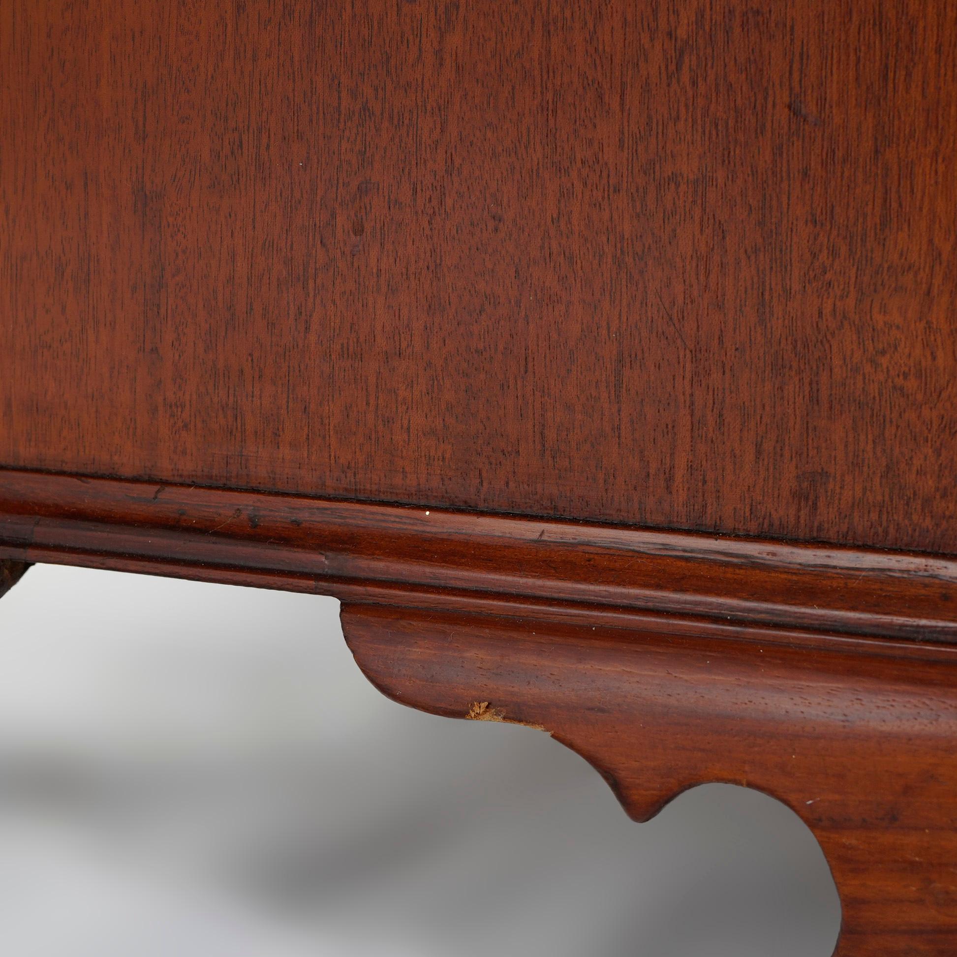 Antique Mahogany Chippendale Chest with Graduated Doors, c1820 11