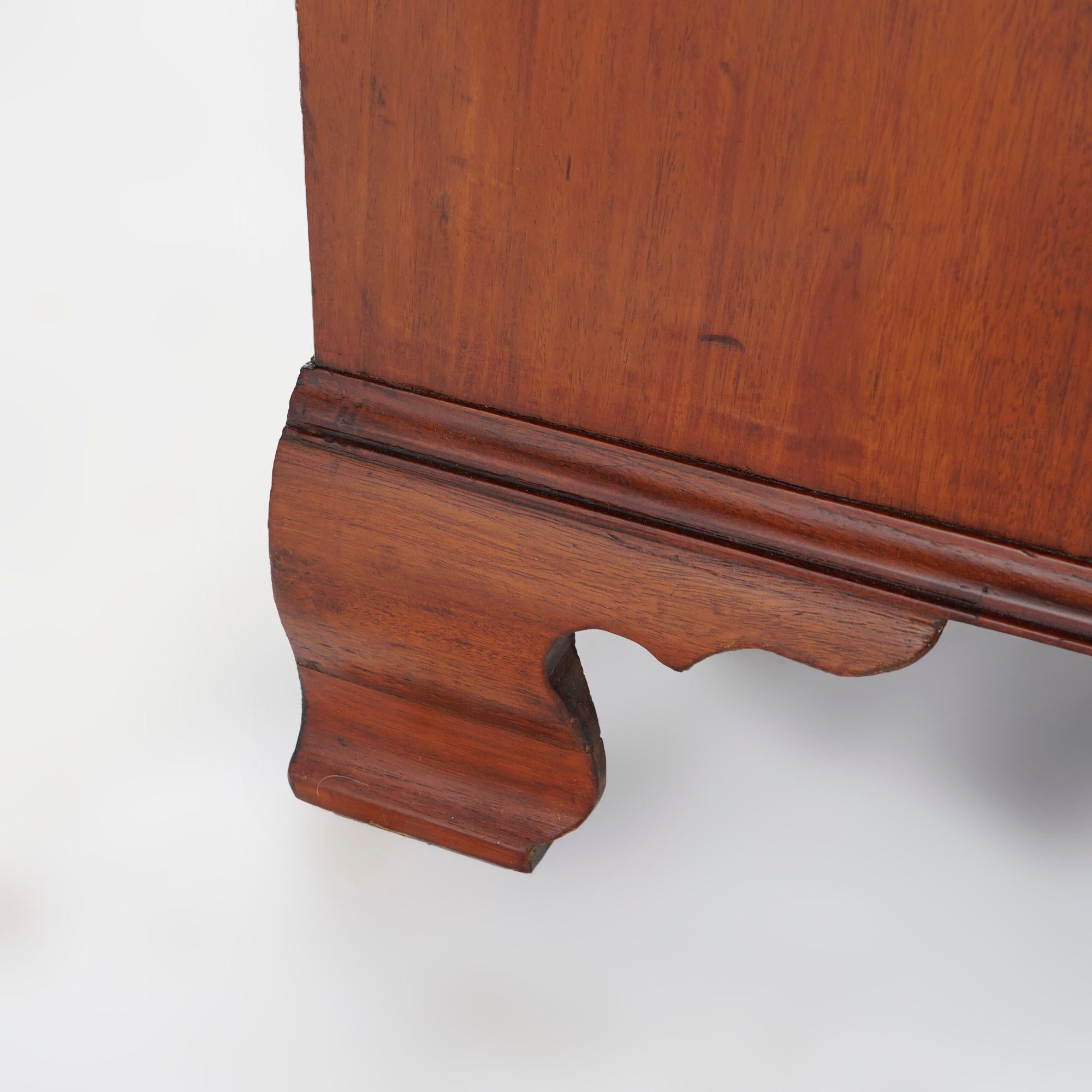 Antique Mahogany Chippendale Chest with Graduated Doors, c1820 13