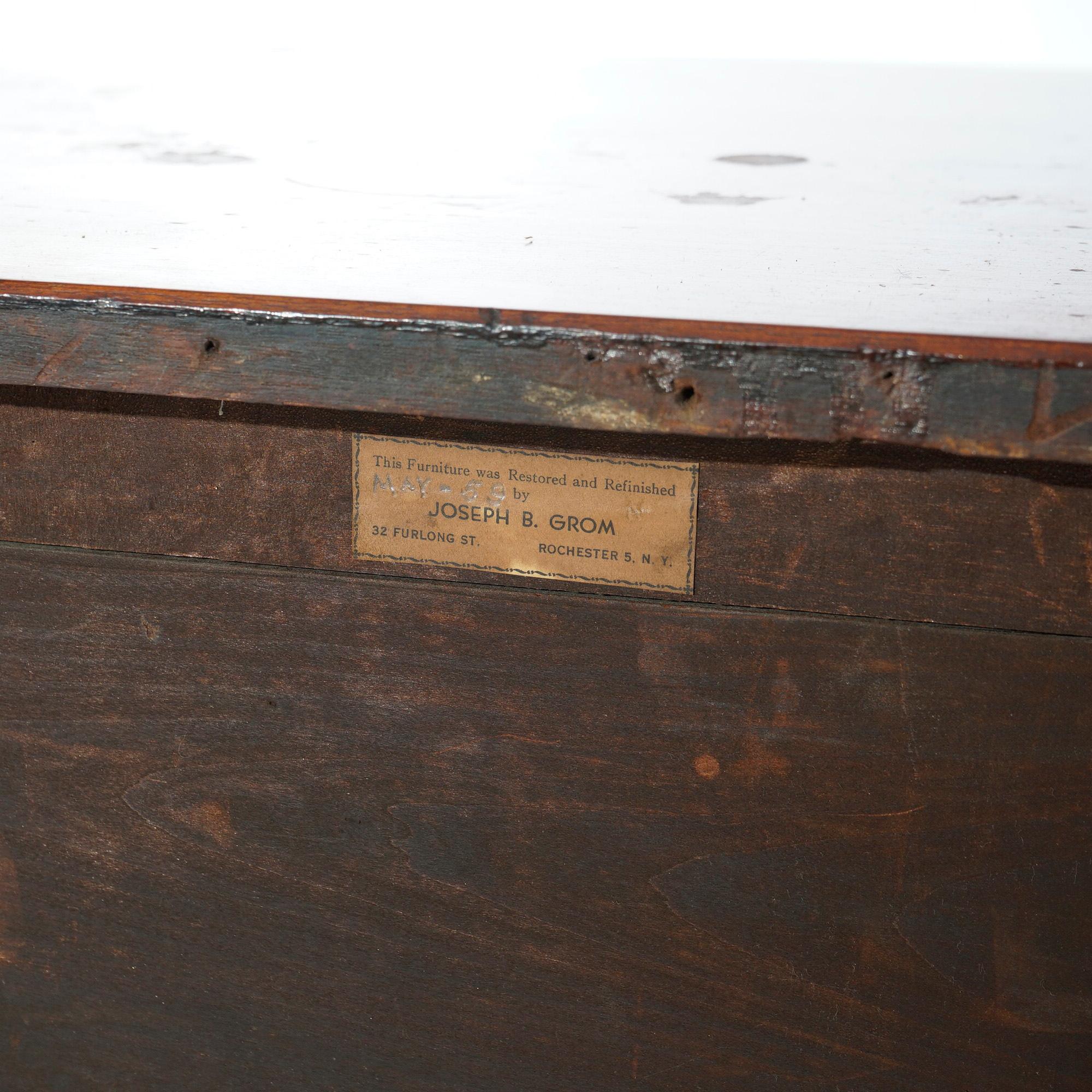 Antique Mahogany Chippendale Chest with Graduated Doors, c1820 14