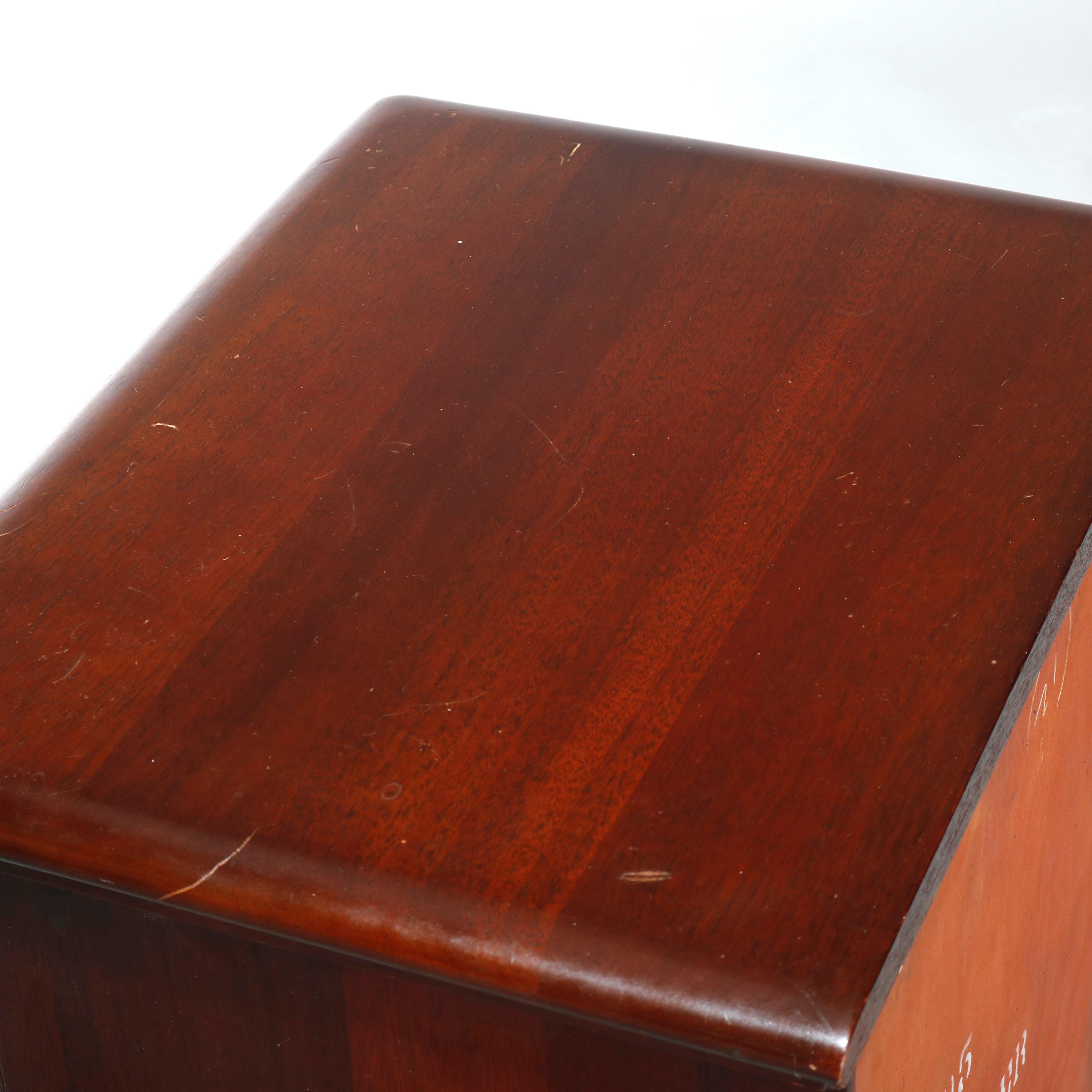 Antique Mahogany Chippendale Four-Drawer Side Stand, Circa 1930 2