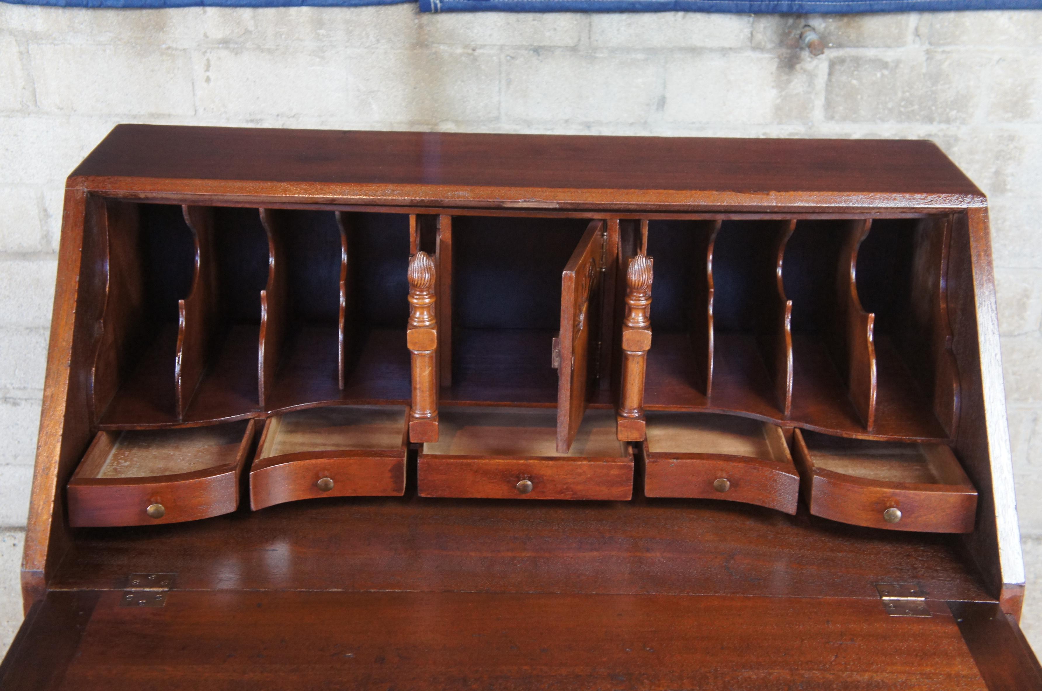 vintage mahogany secretary desk