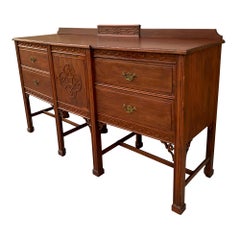 Antique Mahogany Chippendale Sideboard Sheraton Cabinet