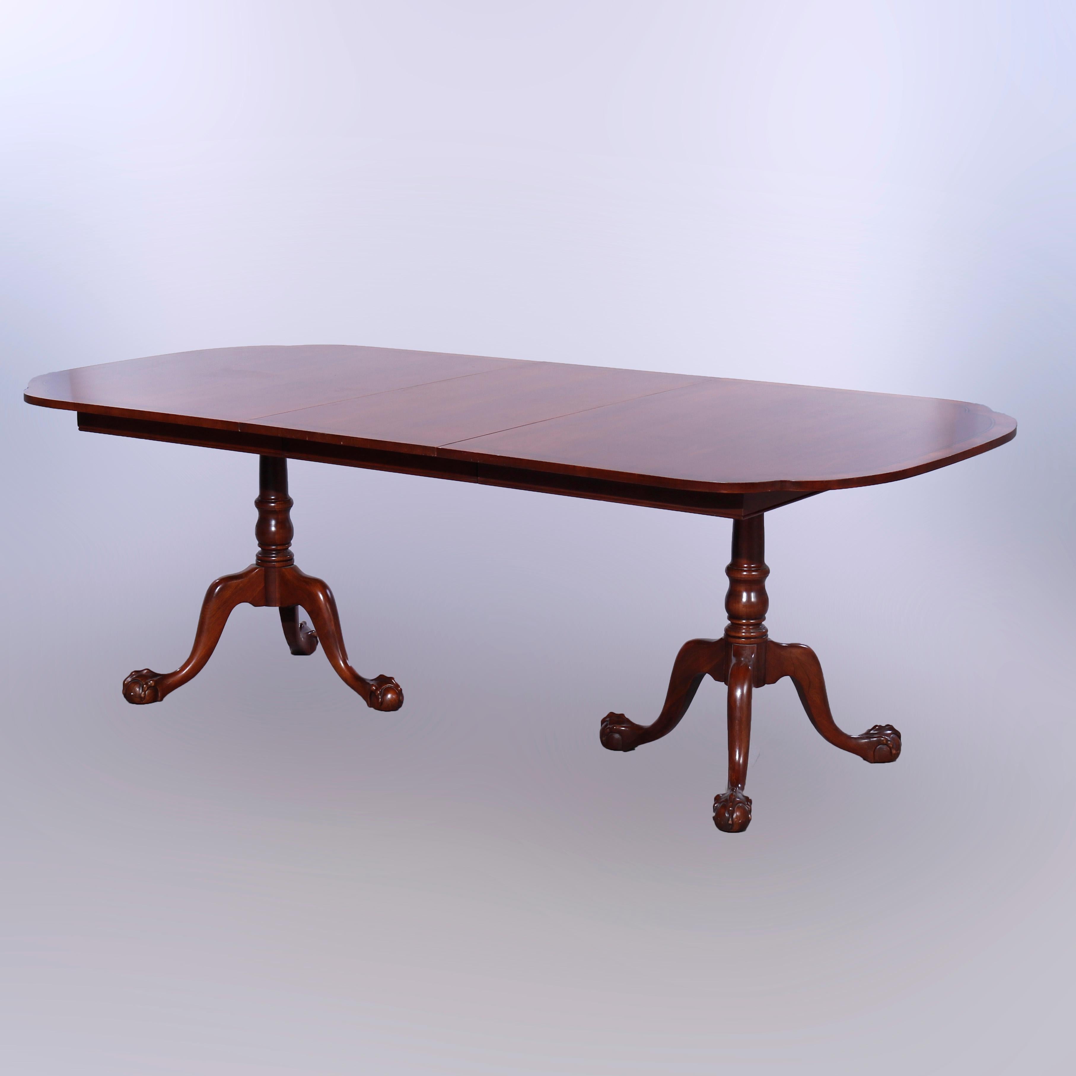 mahogany claw foot dining table