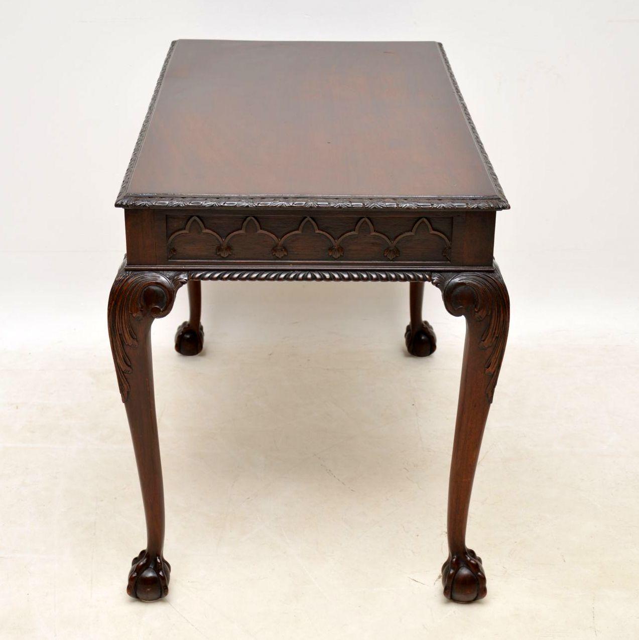 Antique Mahogany Chippendale Style Side Table 2