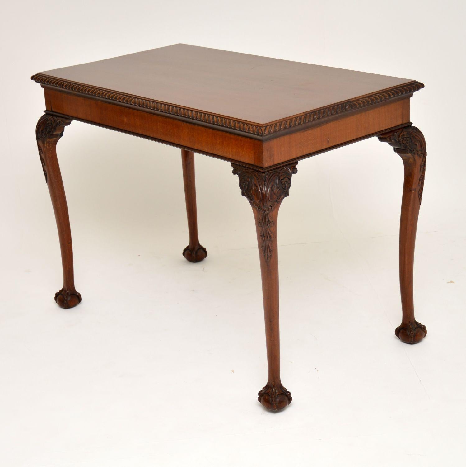 Antique Mahogany Chippendale Writing Table / Desk 2