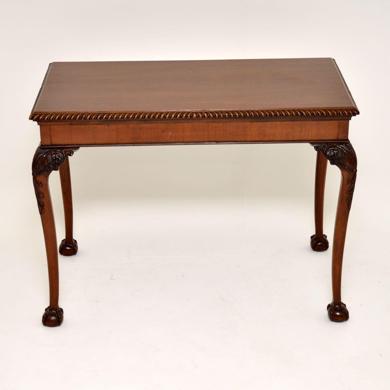 Antique Mahogany Chippendale Writing Table / Desk 3