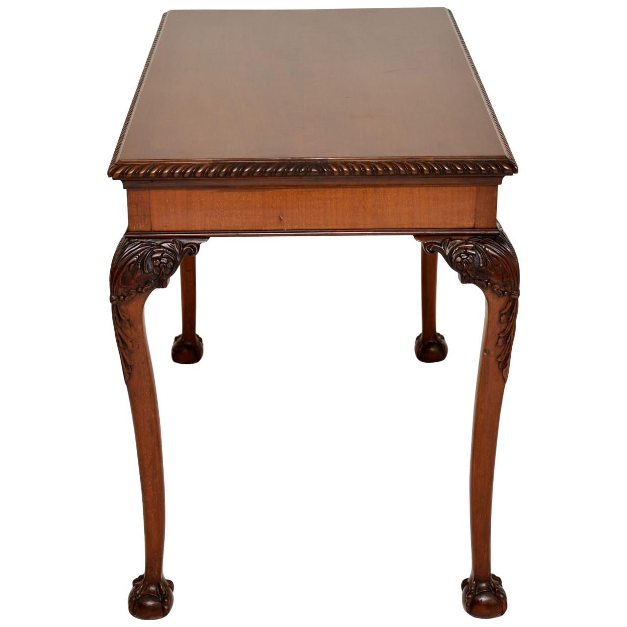 Antique Mahogany Chippendale Writing Table / Desk