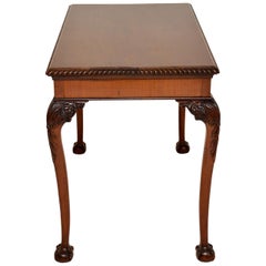 Antique Mahogany Chippendale Writing Table / Desk