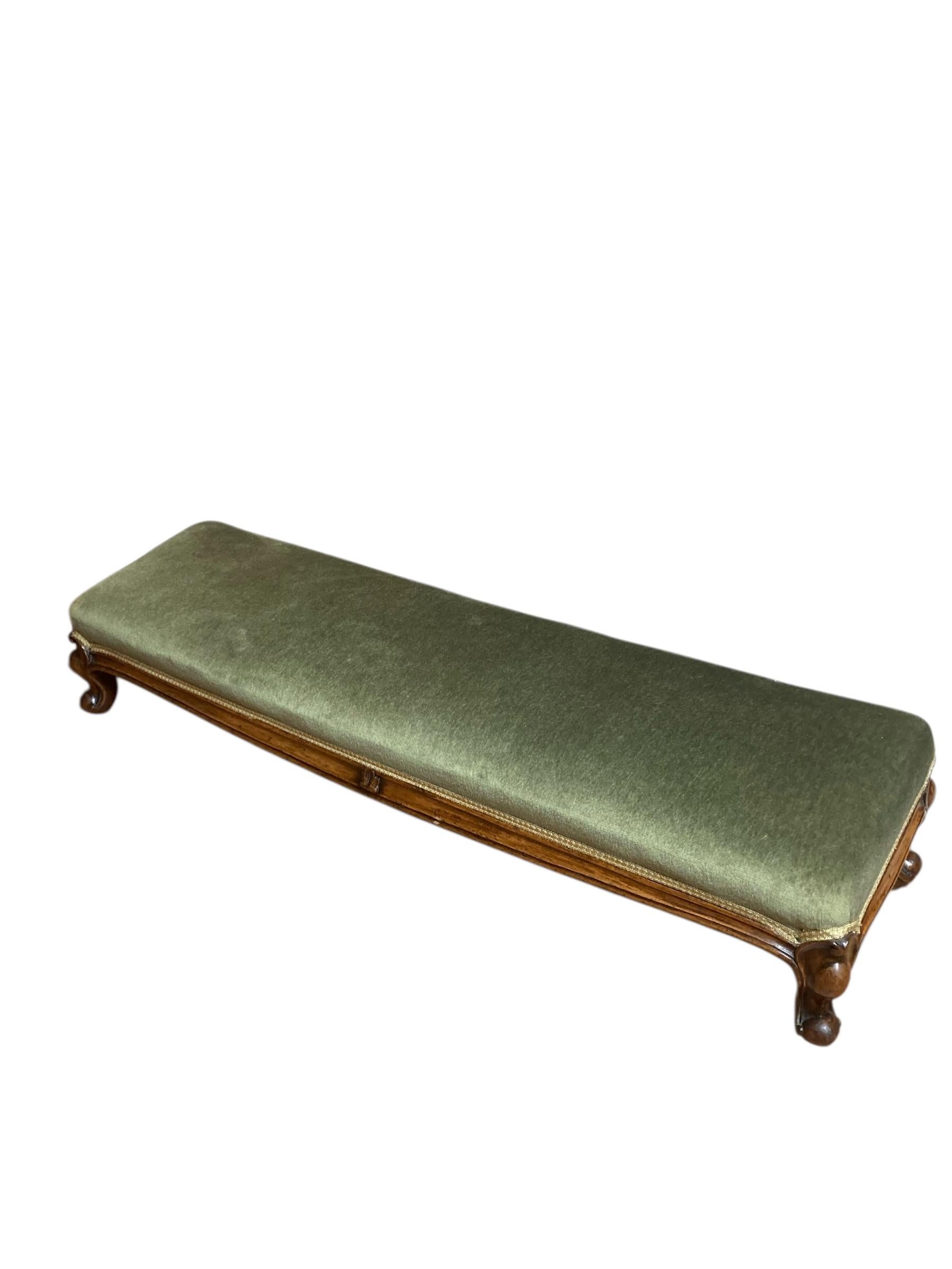 Antiker Mahagoni-Coach oder Kaminsims-Hocker im Angebot 3