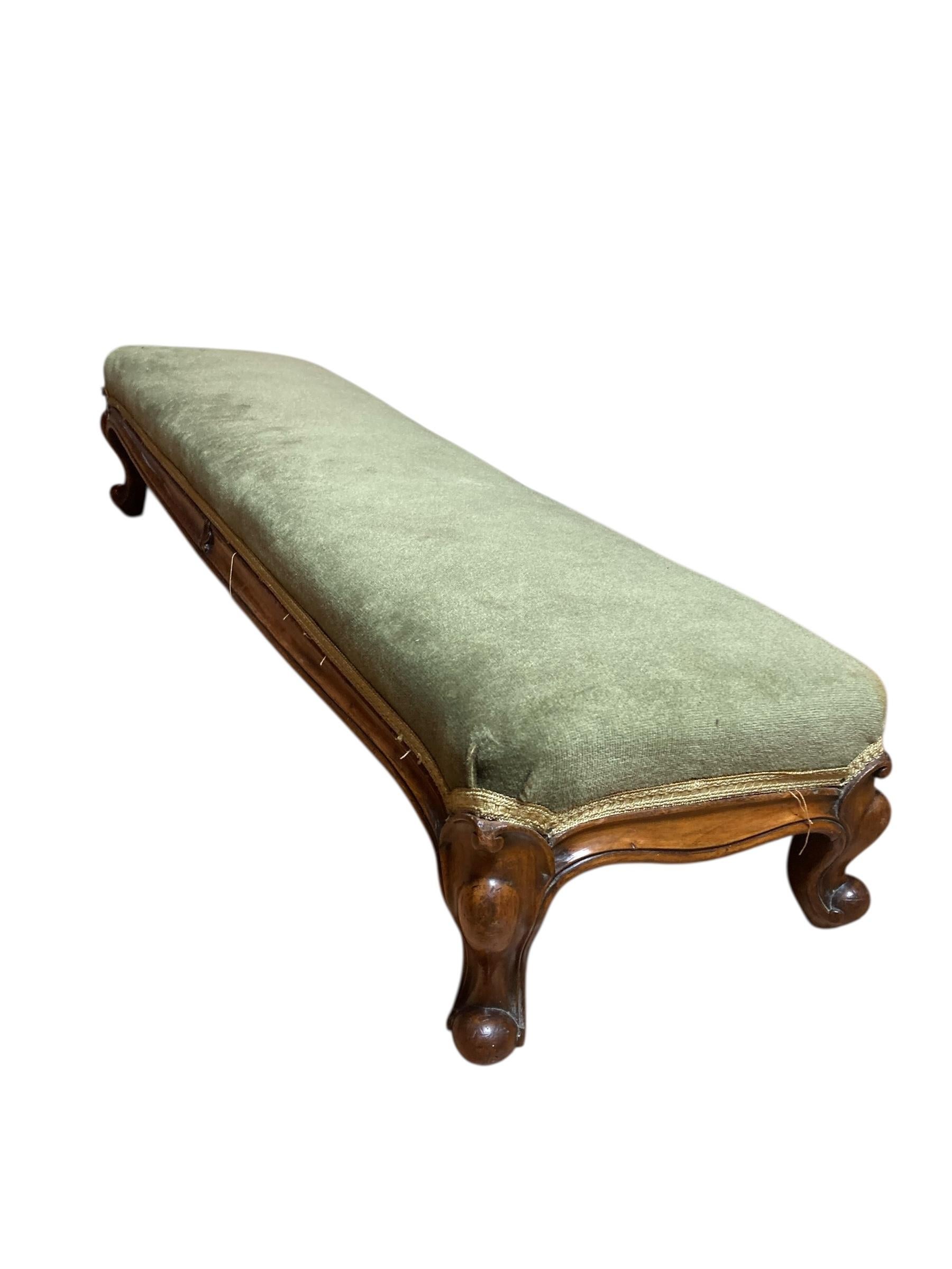 Antiker Mahagoni-Coach oder Kaminsims-Hocker (Viktorianisch) im Angebot