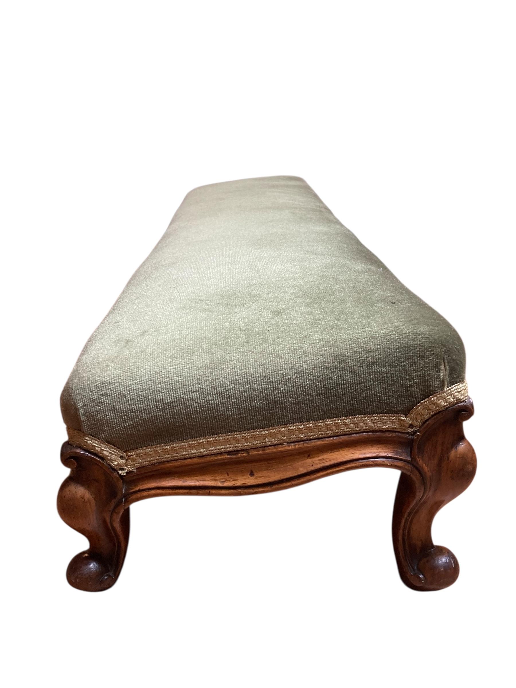 Antiker Mahagoni-Coach oder Kaminsims-Hocker (Geschnitzt) im Angebot